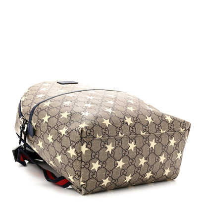 Gucci GG Supreme Monogram Stars Childrens Backpack Beige Ebony Yellow Royal 4 of 12