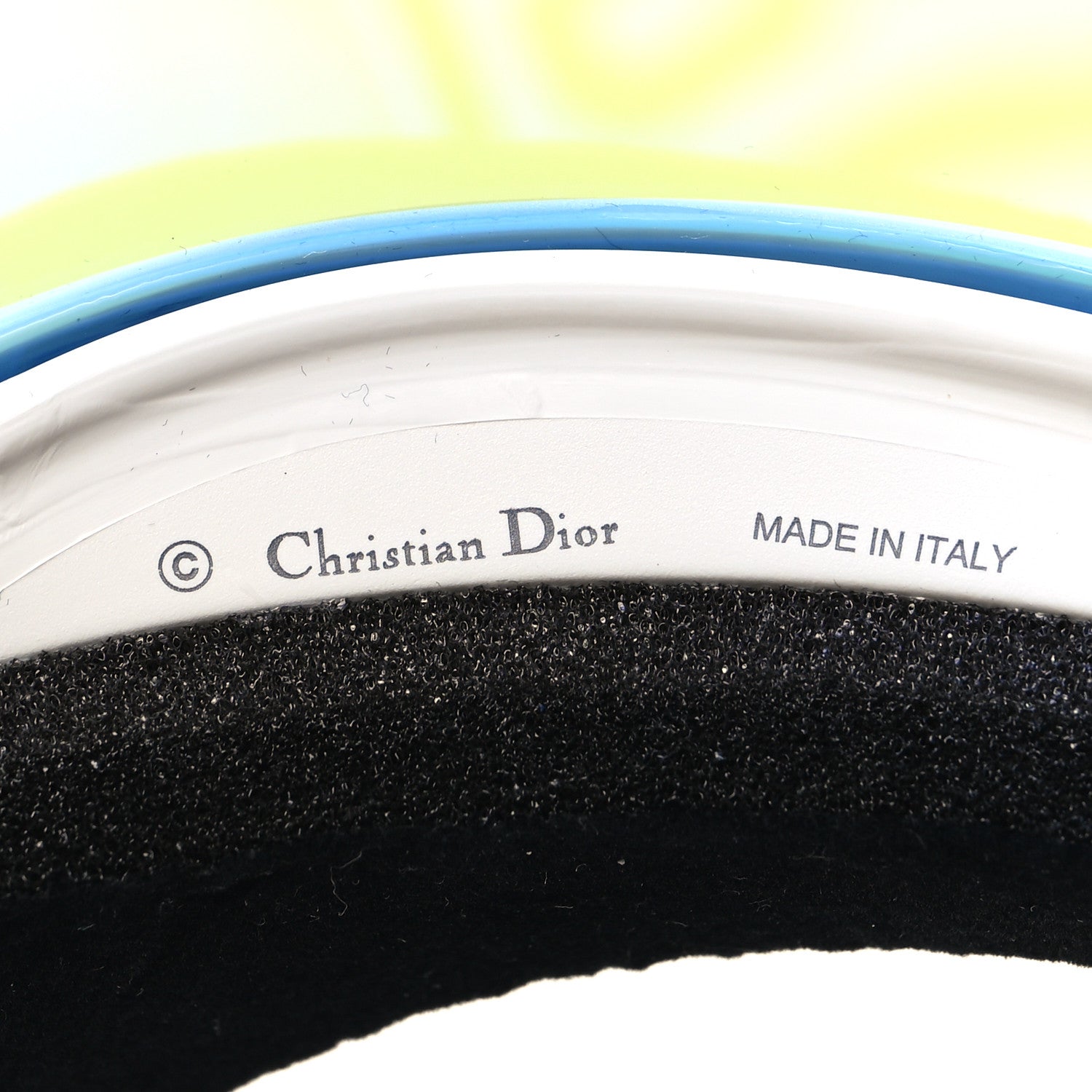 Christian Dior Mirrored DiorClub1 Sun Visor Blue 7 of 9