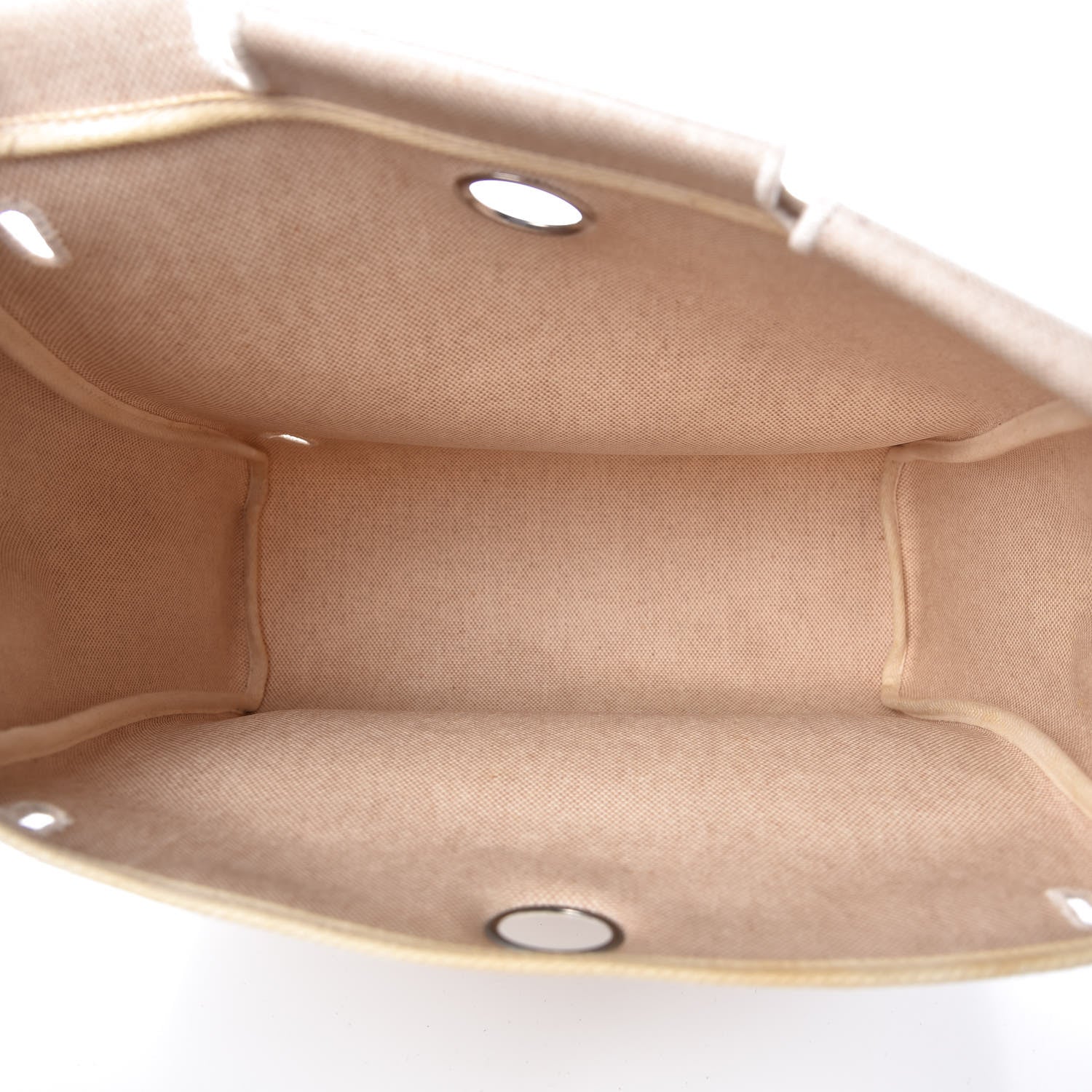 Hermes Toile Vache Calfskin Herbag 30 PM Backpack Natural 7 of 13