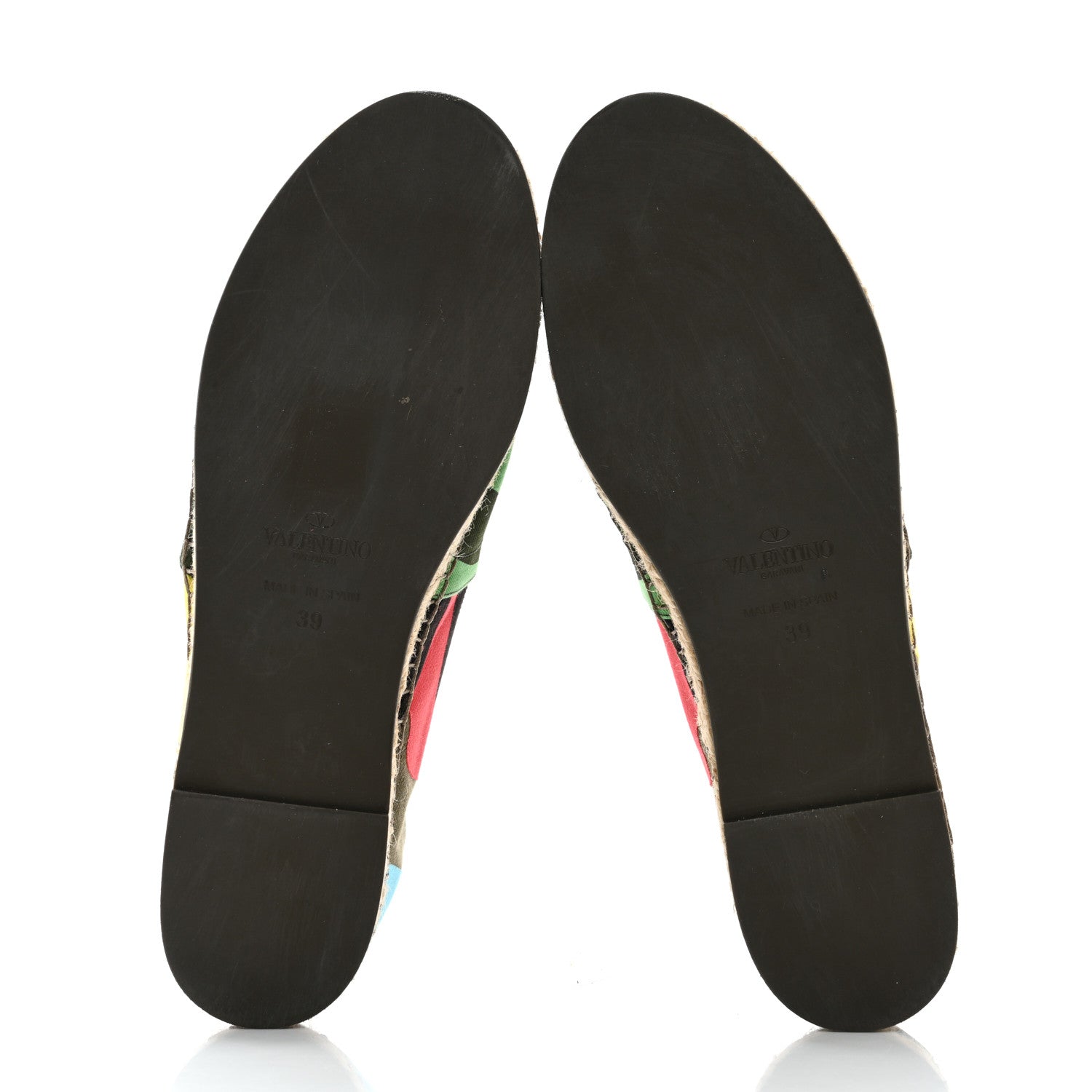 Valentino Garavani Canvas Camouflage Espadrille Flats 39 Multicolor 5 of 12