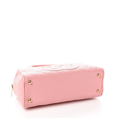 Chanel Caviar Quilted Small Bowler Pink 3 of 10