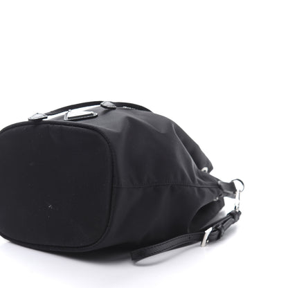 Prada Saffiano Tessuto Nylon Vela Bucket Wristlet Black 7 of 10