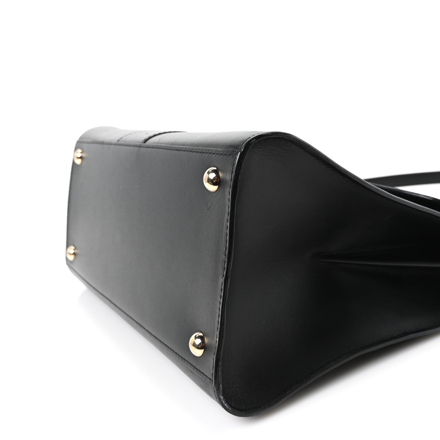Delvaux Box Calfskin MM Brillant Satchel Black Black 11 of 11