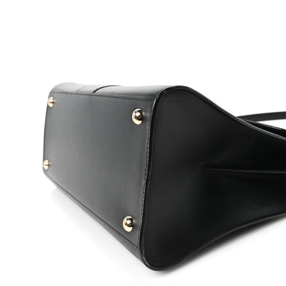 Delvaux Box Calfskin MM Brillant Satchel Black Black 11 of 11
