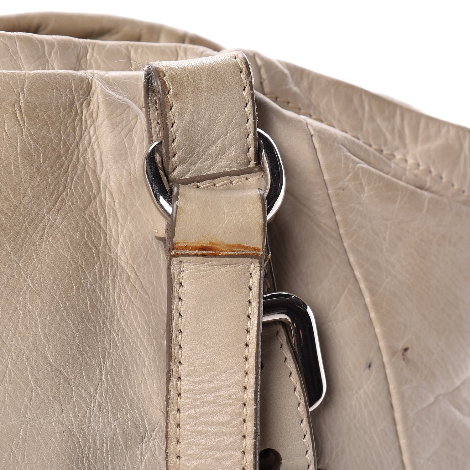 Prada Vitello Shine Tote Ivory 24 of 28