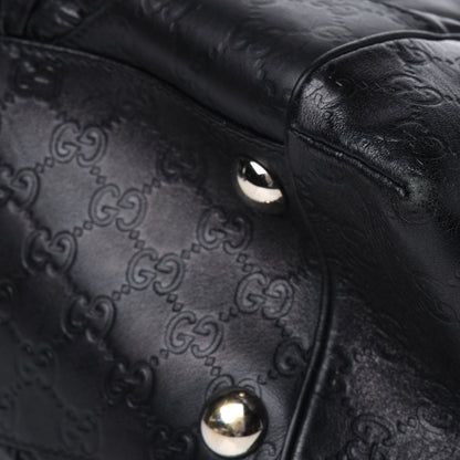Gucci Calfskin Guccissima Large Full Moon Tote Black 16 of 19