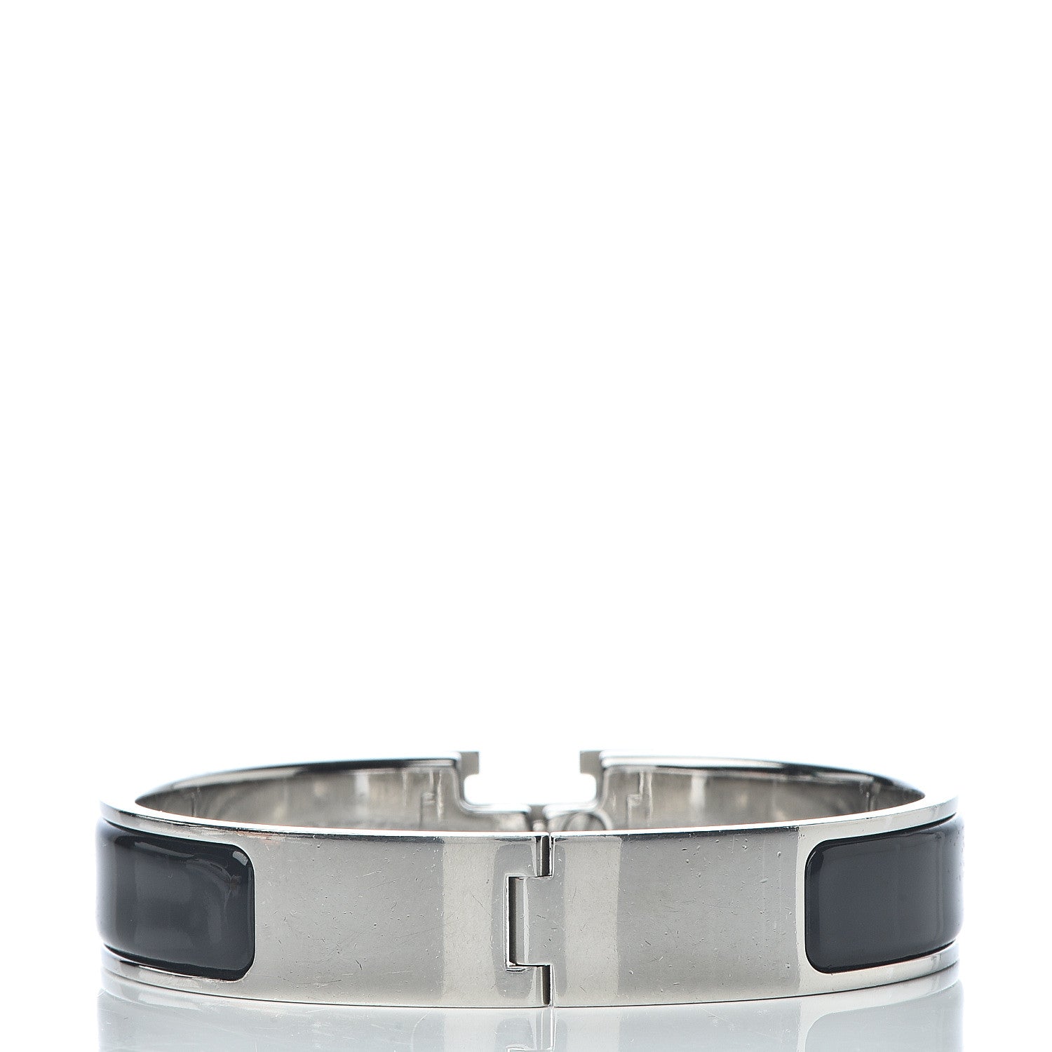 Hermes Enamel Narrow Clic Clac H Bracelet PM Black 3 of 6