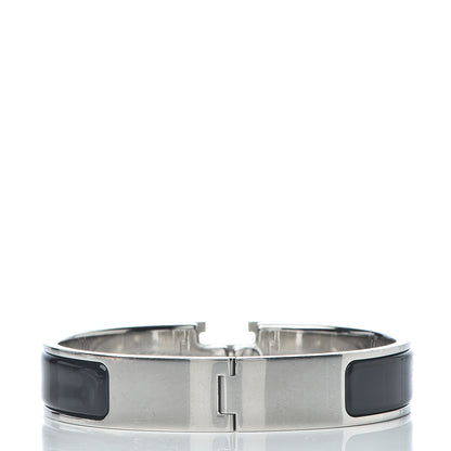 Hermes Enamel Narrow Clic Clac H Bracelet PM Black 3 of 6