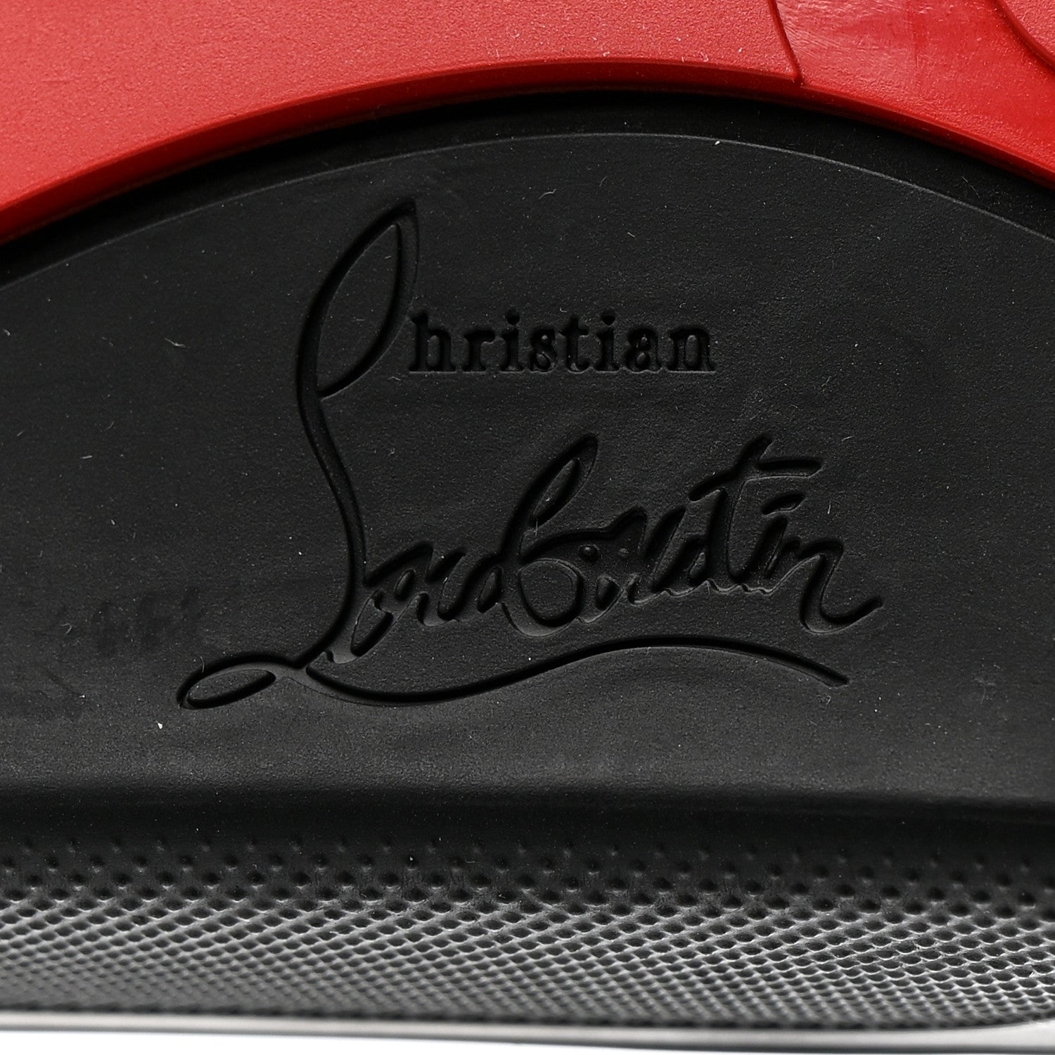 Christian Louboutin Calfskin Studded Mens Pool Roc Flat Slide Sandals 44 Black Multicolor 7 of 11
