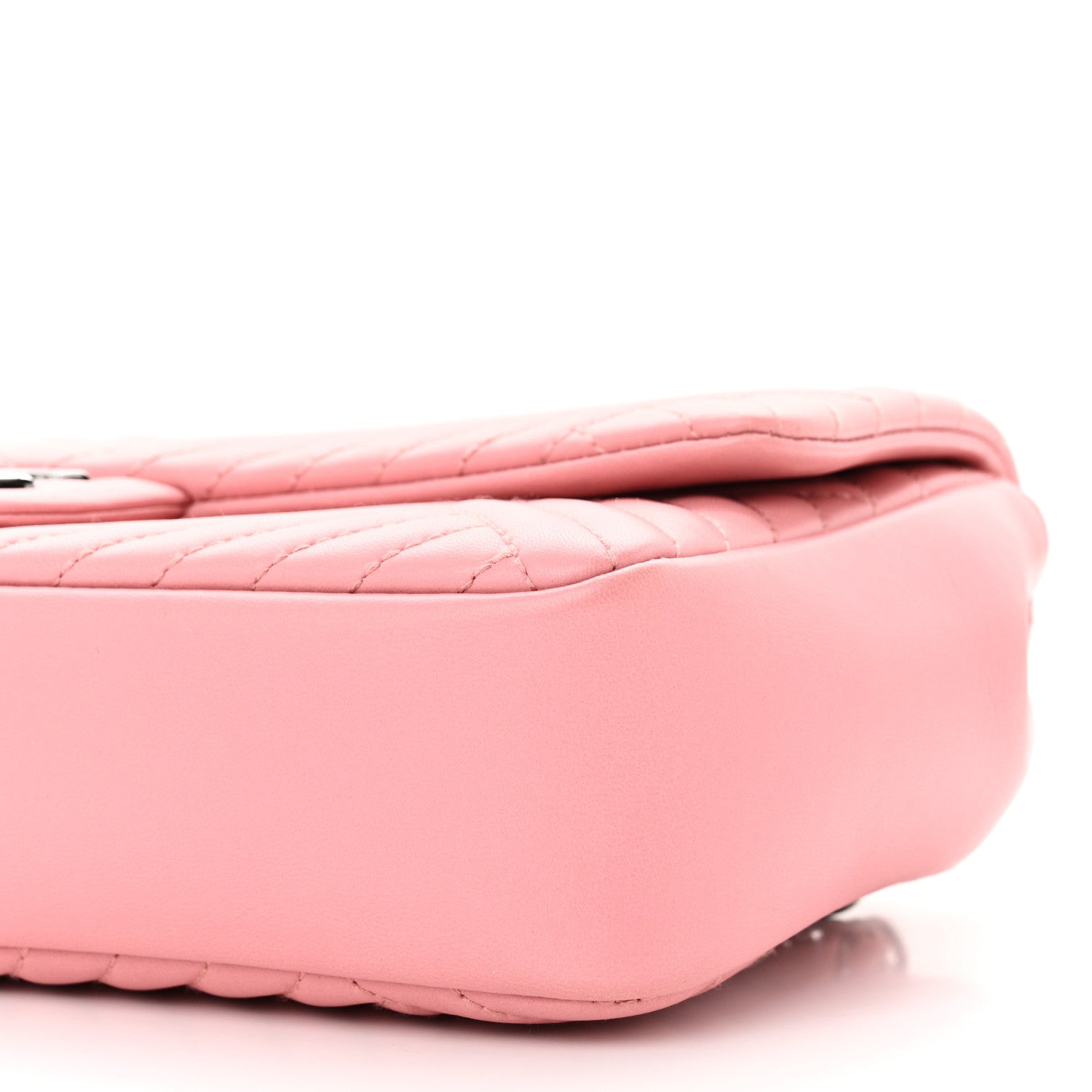 Chanel Lambskin Quilted Medium CC Crossing Flap Pink 10 of 11