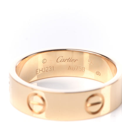 Cartier 18K Yellow Gold 5.5mm LOVE Ring 56 7.5 4 of 6