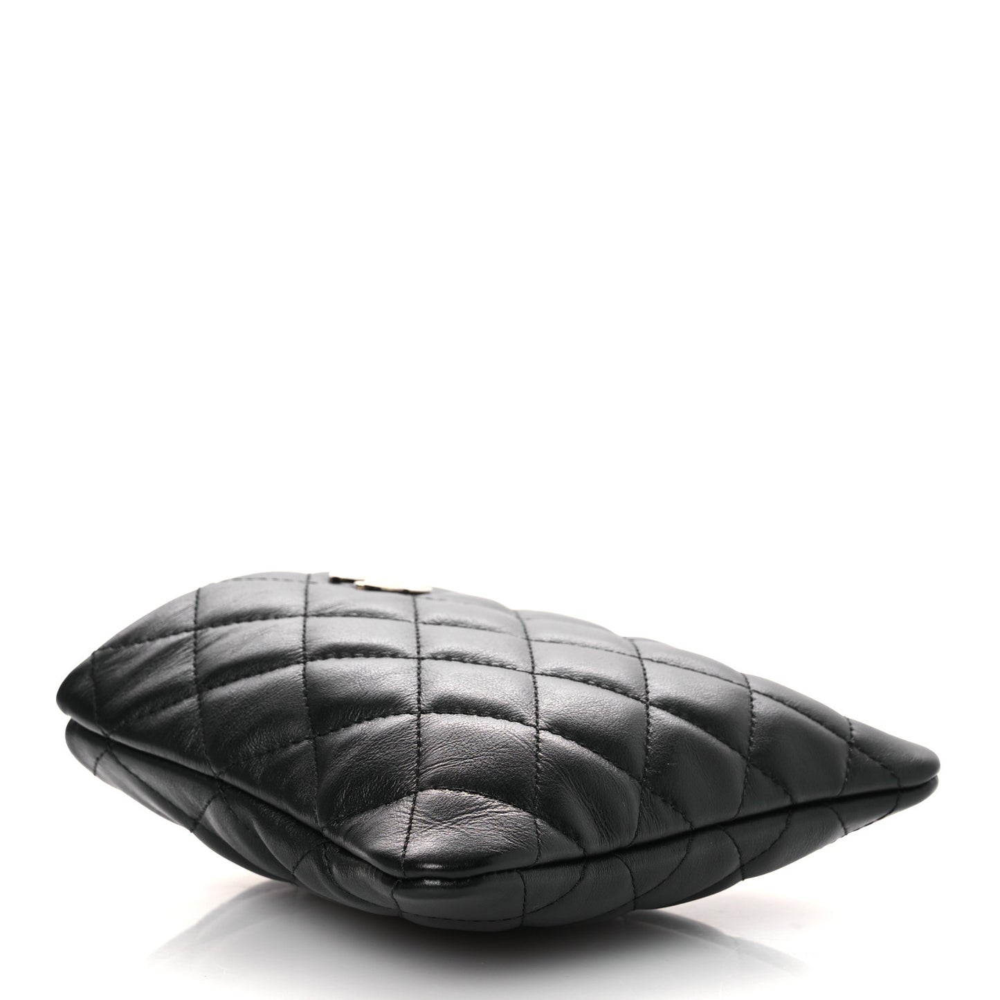 Lambskin Quilted Crossbody Bag Black