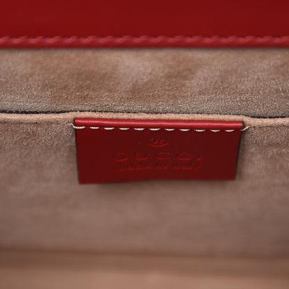 Gucci Calfskin Mini Sylvie Top Handle Bag Hibiscus Red 8 of 9