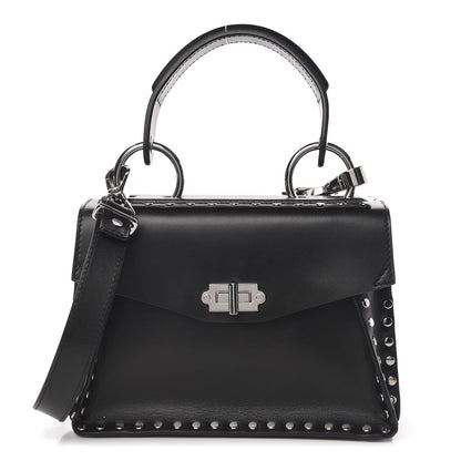 Proenza Schouler Calfskin Small Studded Hava Top Handle Bag Black 1 of 11