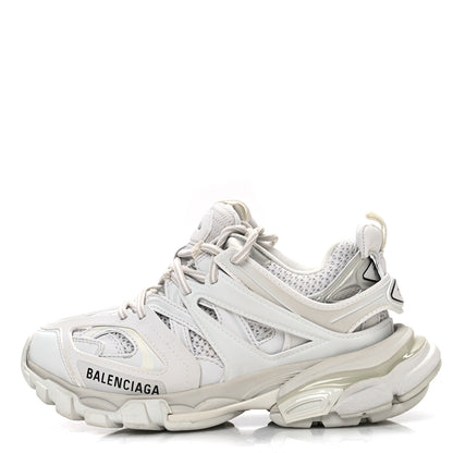 Balenciaga Rubber Mesh Fabric Monocolor Recycled Sole Womens Track Sneakers 35 White 1 of 8