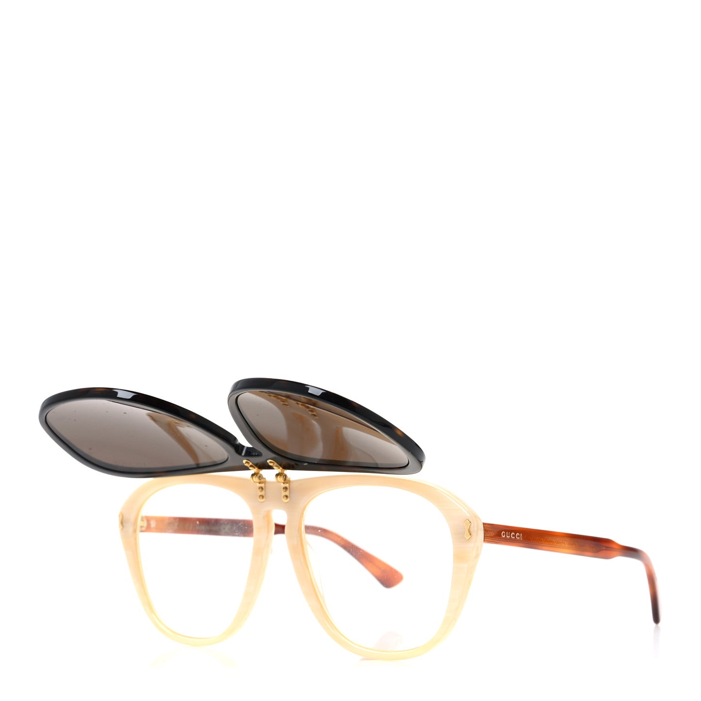 Aviator Flip Up Sunglasses GG0087S Havana