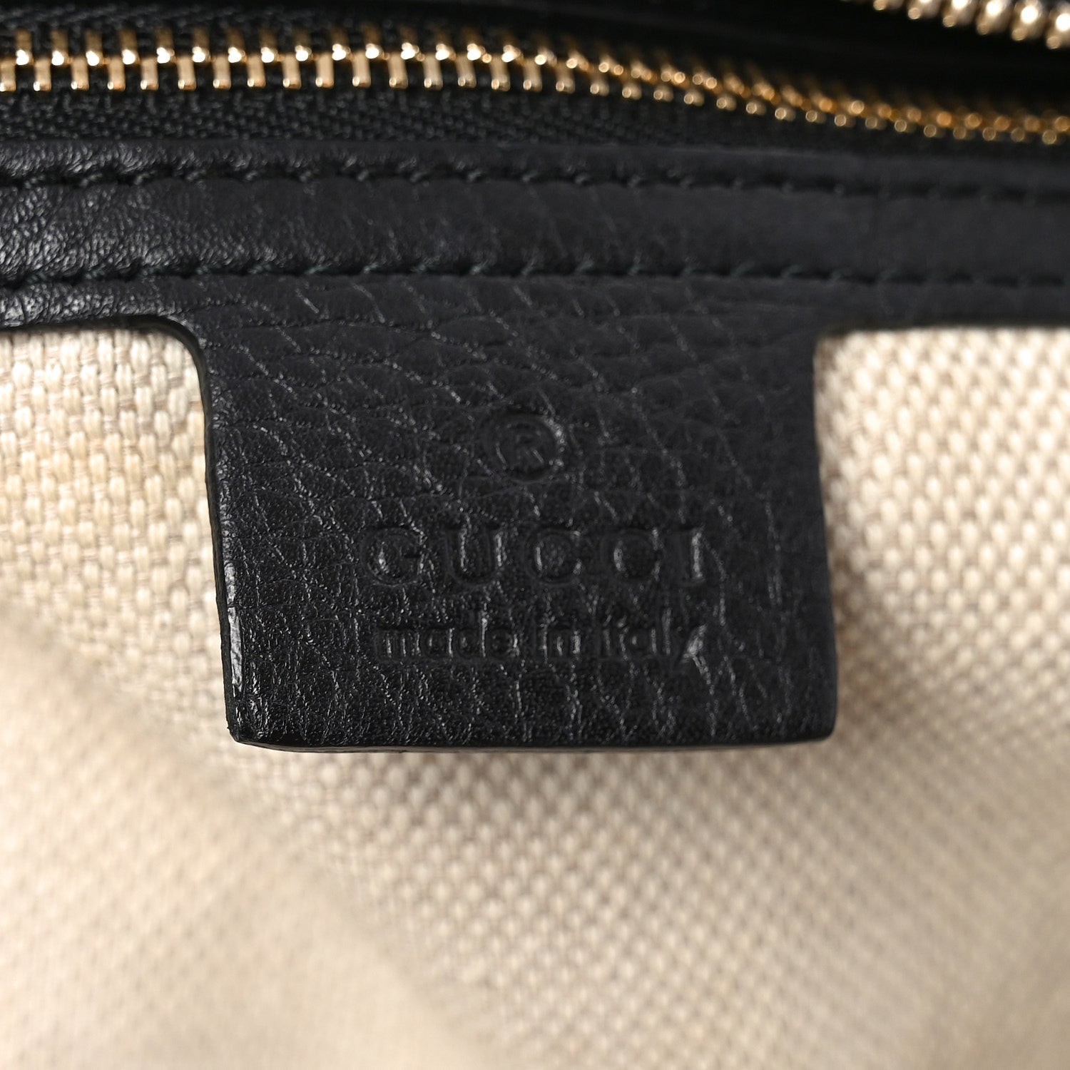 Gucci Pebbled Calfskin Medium Soho Bowler Black 6 of 12