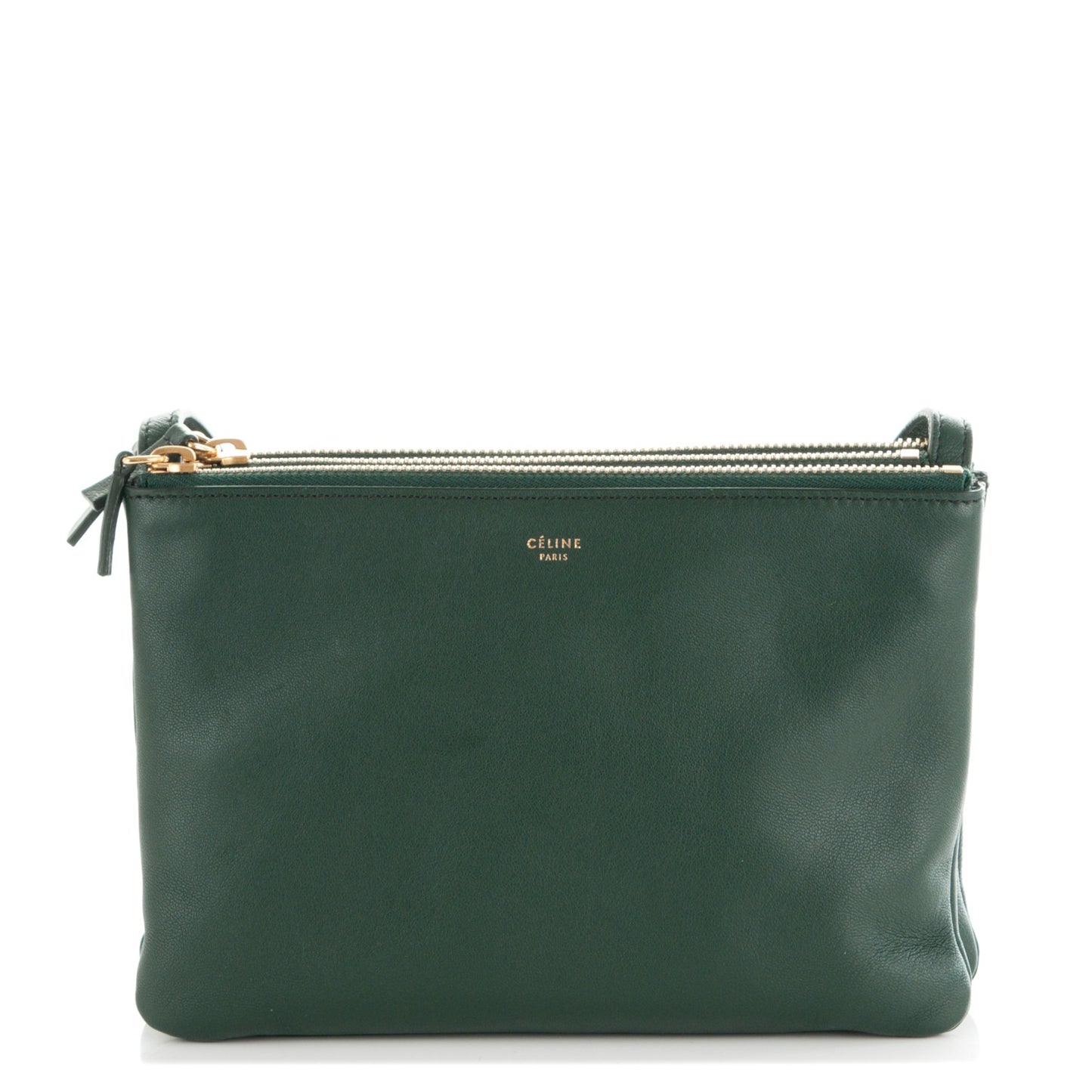 Lambskin Small Trio Crossbody Bag Dark Green