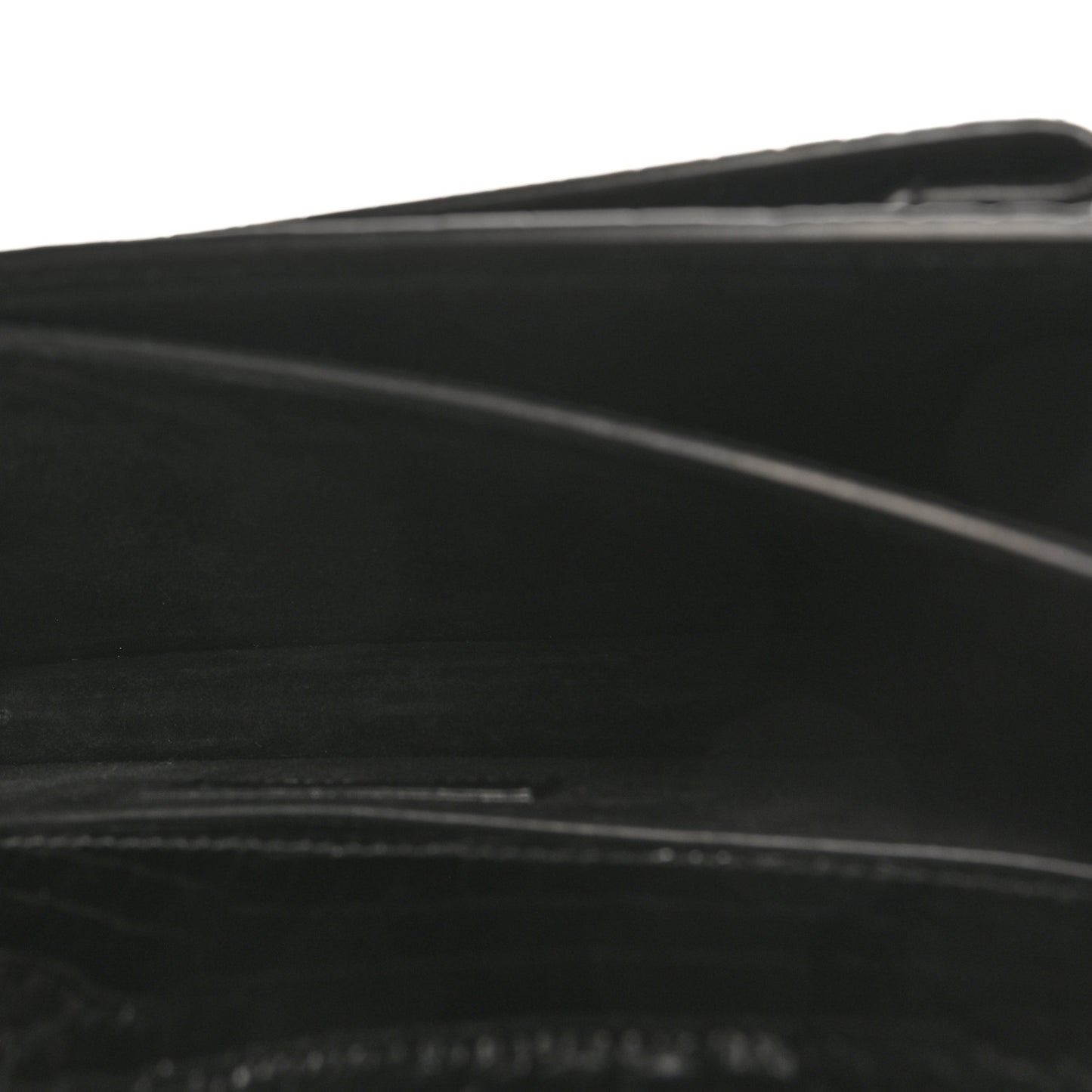 Calfskin Crocodile Embossed Medium Monochrome Monogram Sunset Black