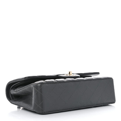 Chanel Lambskin Quilted Medium Double Flap Dark Grey 4 of 11