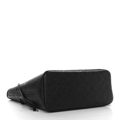 Louis Vuitton Empreinte Monogram Giant Neverfull MM Black 5 of 9