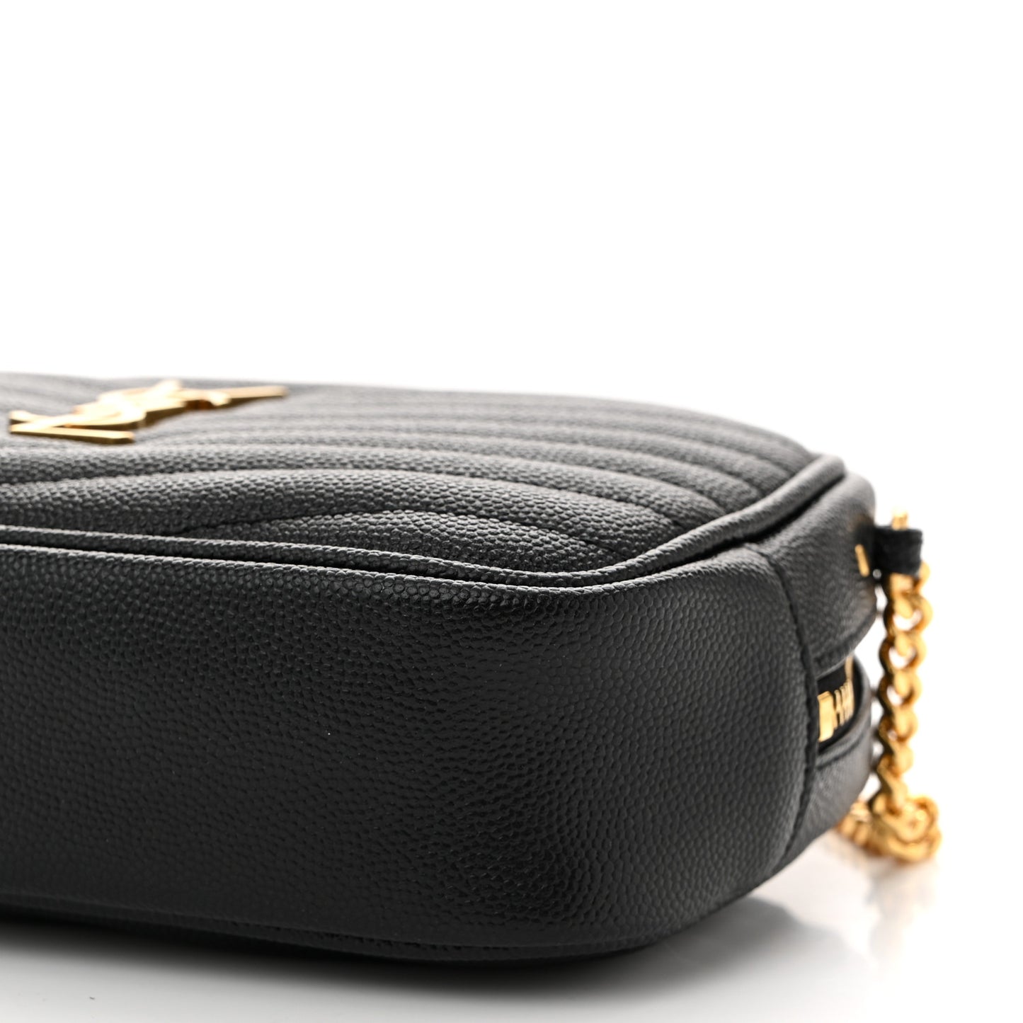 Grain De Poudre Matelasse Monogram Mini Lou Camera Bag Black