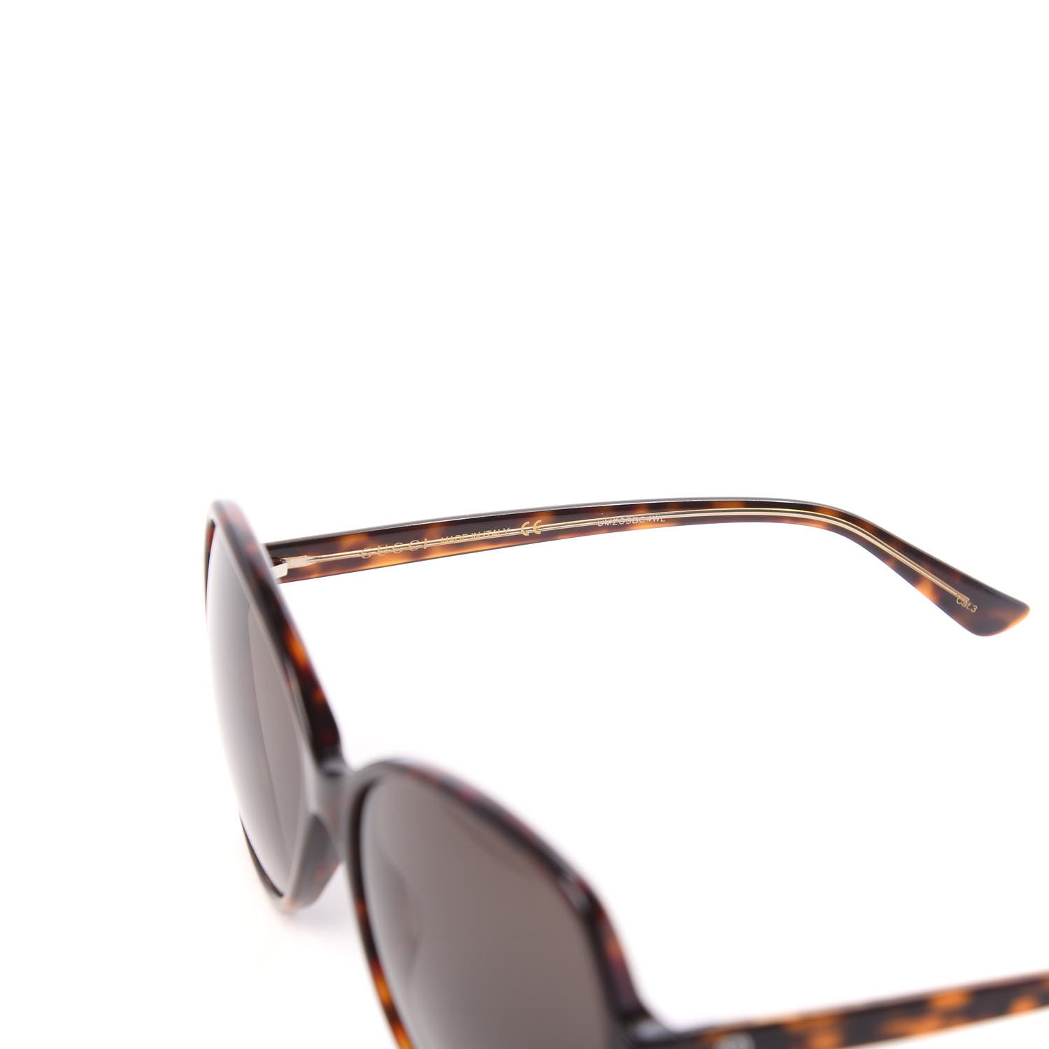 Gucci Acetate Oversize Round Frame Sunglasses GG0509S Tortoise 6 of 9