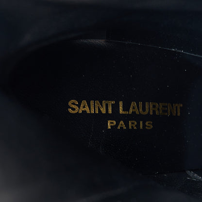 Saint Laurent Calfskin Opyum Ankle Boots 40 Black 8 of 9