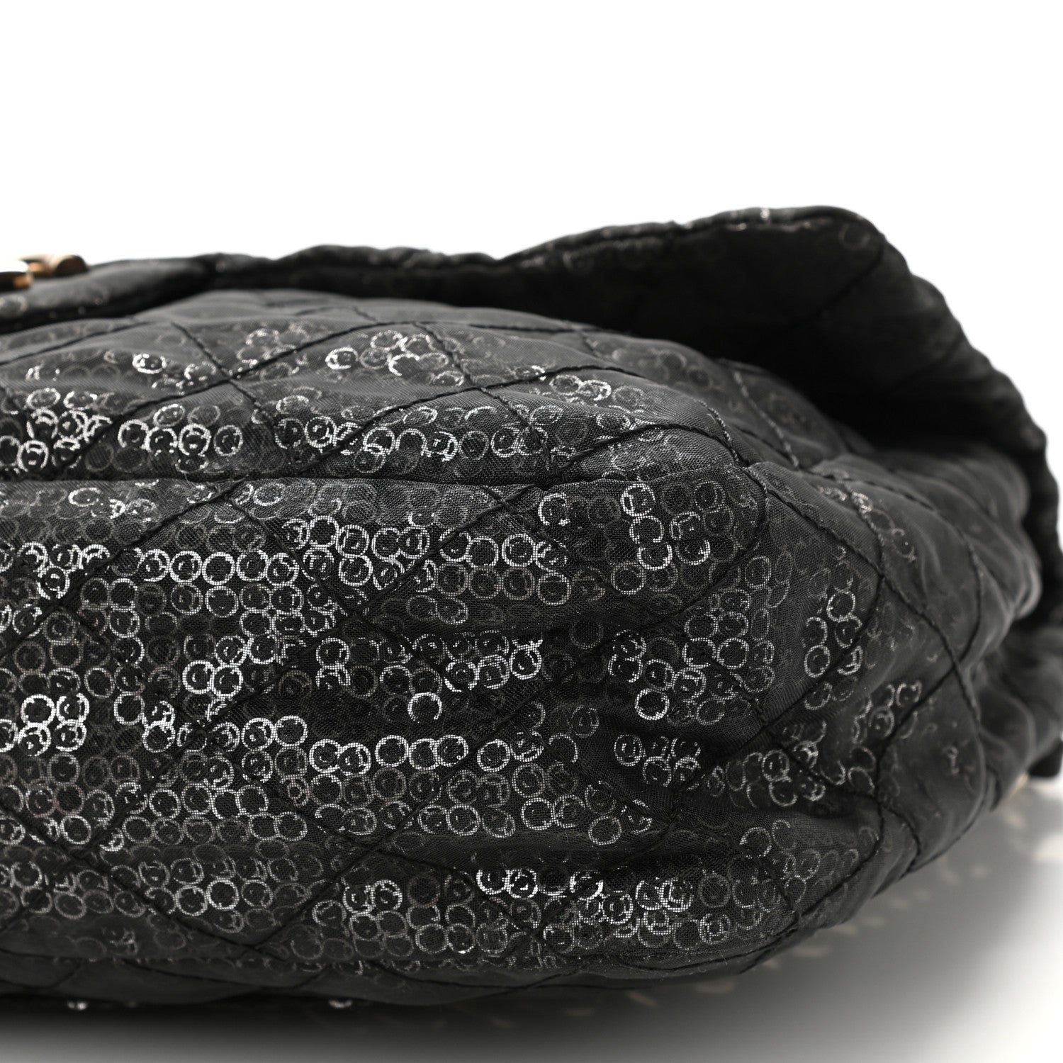 Chanel Hidden Sequin Maxi Flap Black 9 of 11