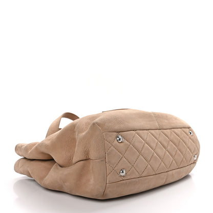 Chanel Suede Large Trianon Tote Beige 4 of 10