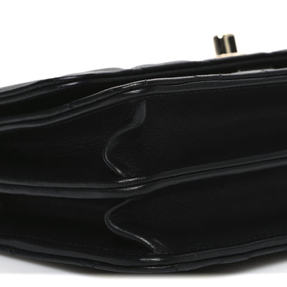 Chanel Lambskin Quilted Trendy CC Dual Handle Clutch With Chain Black 10 of 12