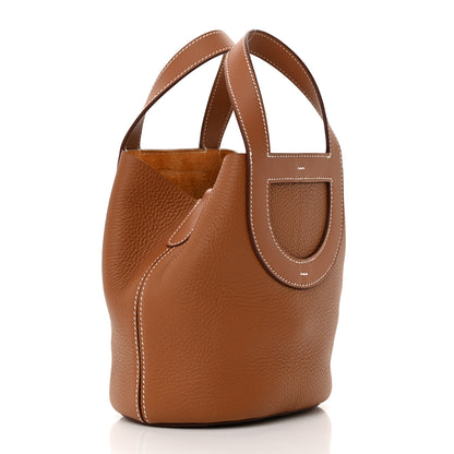 Hermes Taurillon Clemence Swift In-The-Loop 18 Bag Gold 3 of 11