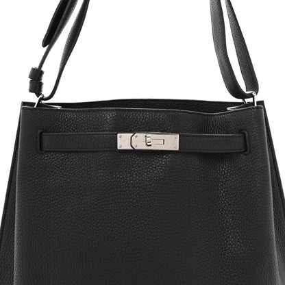 Hermes Taurillon Clemence So Kelly 26 Black 8 of 13