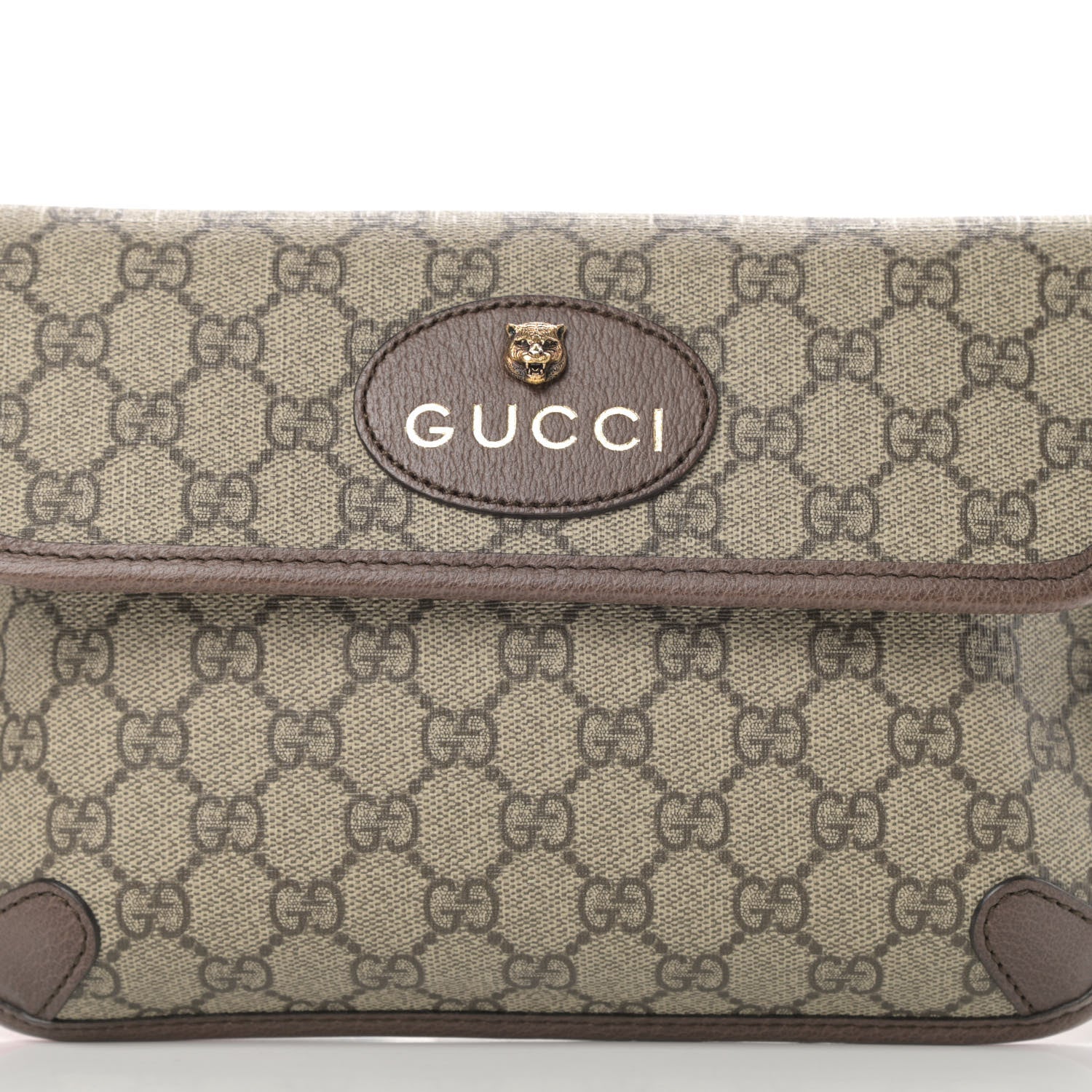 Gucci GG Supreme Monogram Neo Vintage Web Belt Bag Brown 8 of 10