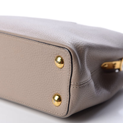 Louis Vuitton Taurillon Capucines BB Galet 6 of 9