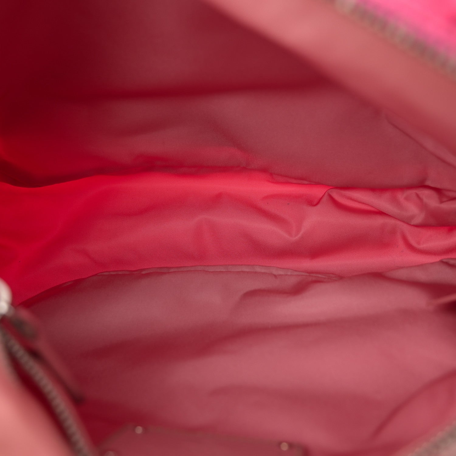 Prada Tessuto Nylon Saffiano Pocket Shoulder Bag Fuxia 5 of 11