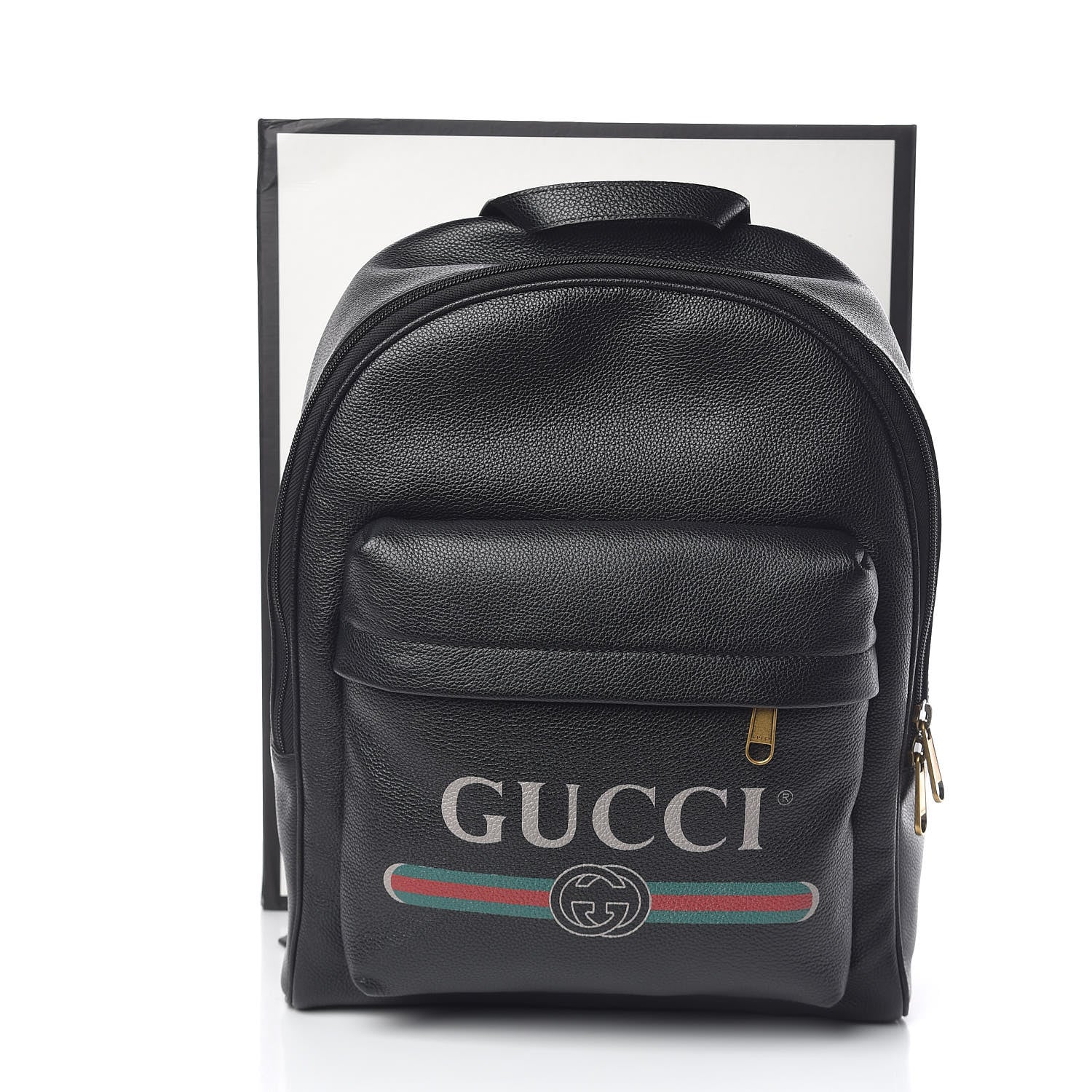 Gucci Calfskin Logo Day Backpack Black 11 of 11