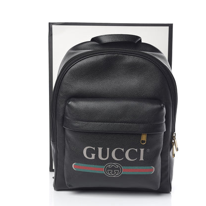 Gucci Calfskin Logo Day Backpack Black 11 of 11