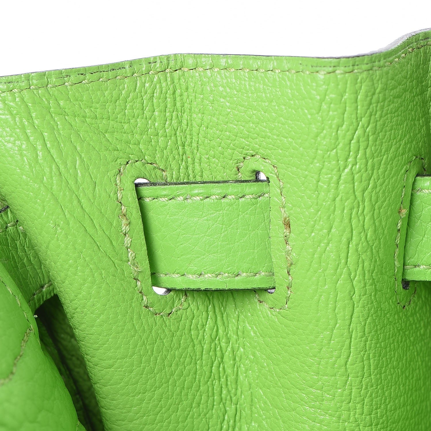 Hermes Taurillon Clemence Kelly Retourne 32 Vert Cru 20 of 41