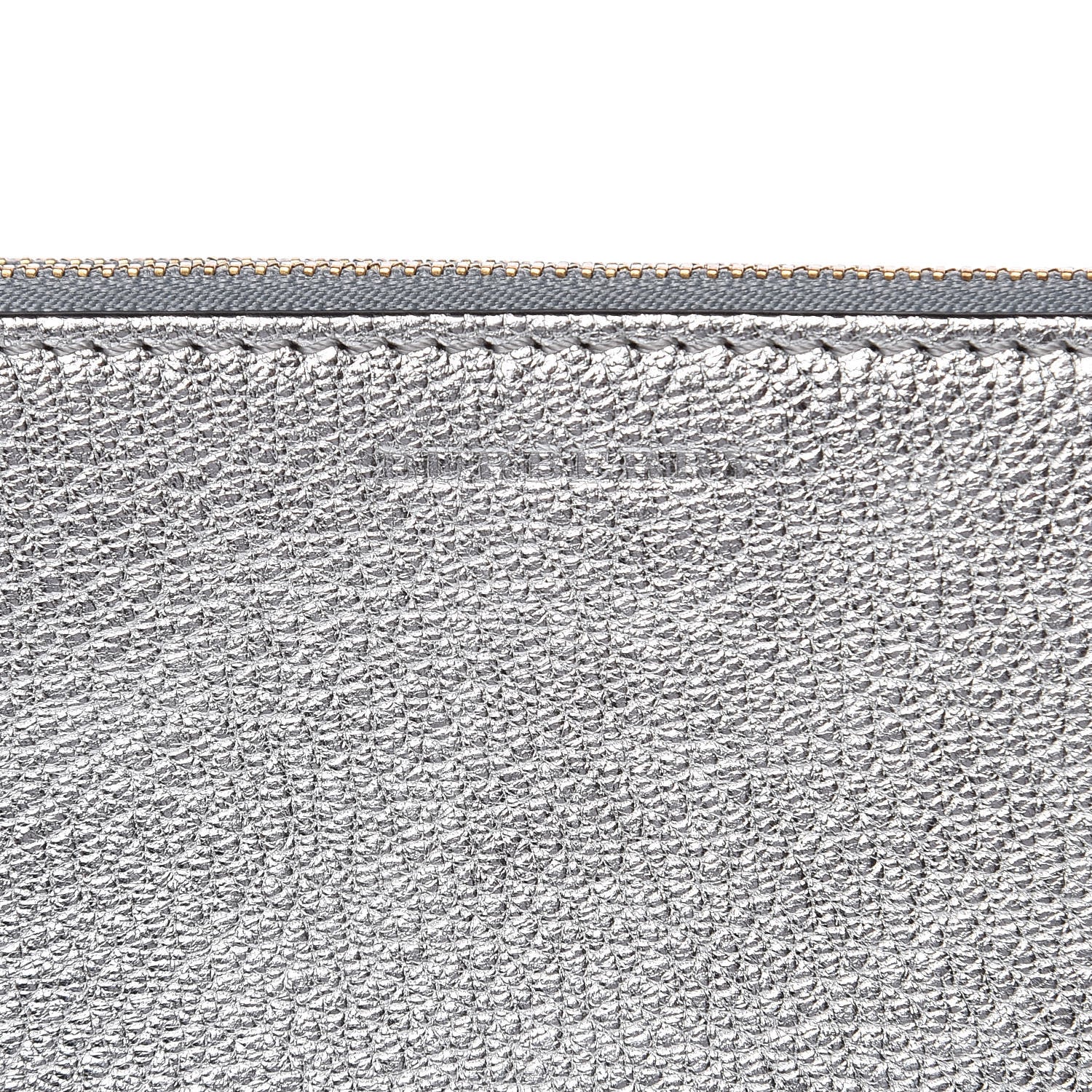 Burberry Metallic Goatskin Penhurst D-Ring Triple Zip Crossbody Bag Silver 8 of 9