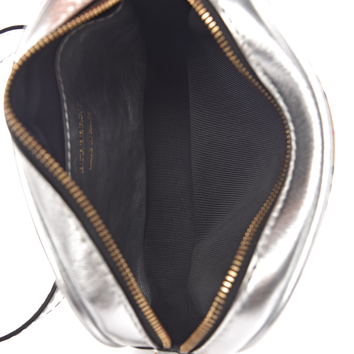Metallic Smooth Calfskin 1983 Knight Check Link Bum Bag Silver