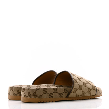 Gucci Canvas GG Monogram Mens Slide Sandals 7 Beige 5 of 11