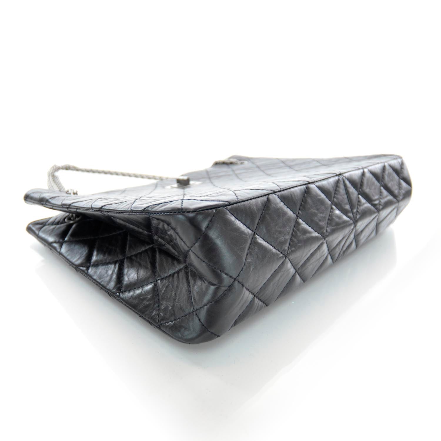 Chanel Aged Calfskin Reissue 2.55 Tote Black 4 of 10