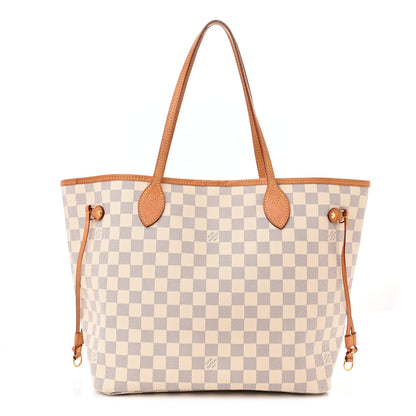 Louis Vuitton Damier Azur Neo Neverfull MM Rose Ballerine 1 of 16