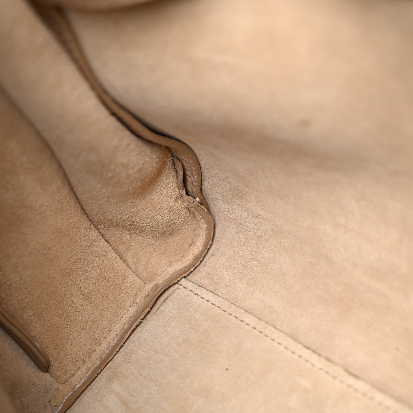 Grained Calfskin Small Supple Sac De Jour Dark Beige