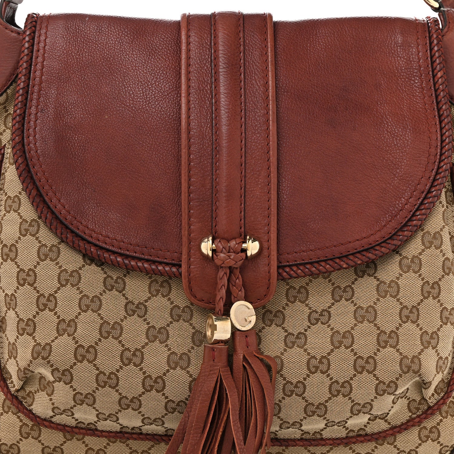 Gucci Monogram Medium Marrakech Hobo Red 8 of 15