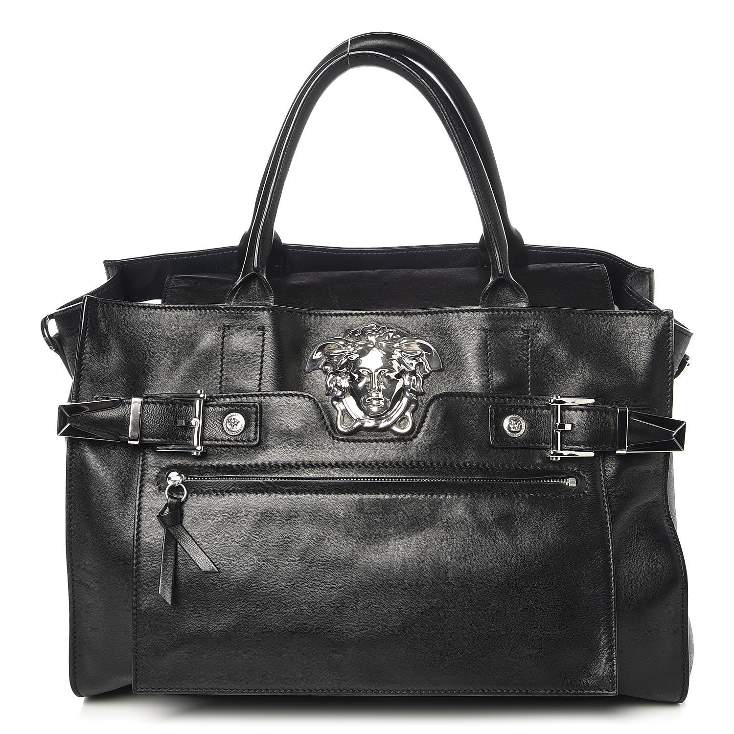 Versace Calfskin Large Palazzo Empire Bag Black 1 of 8