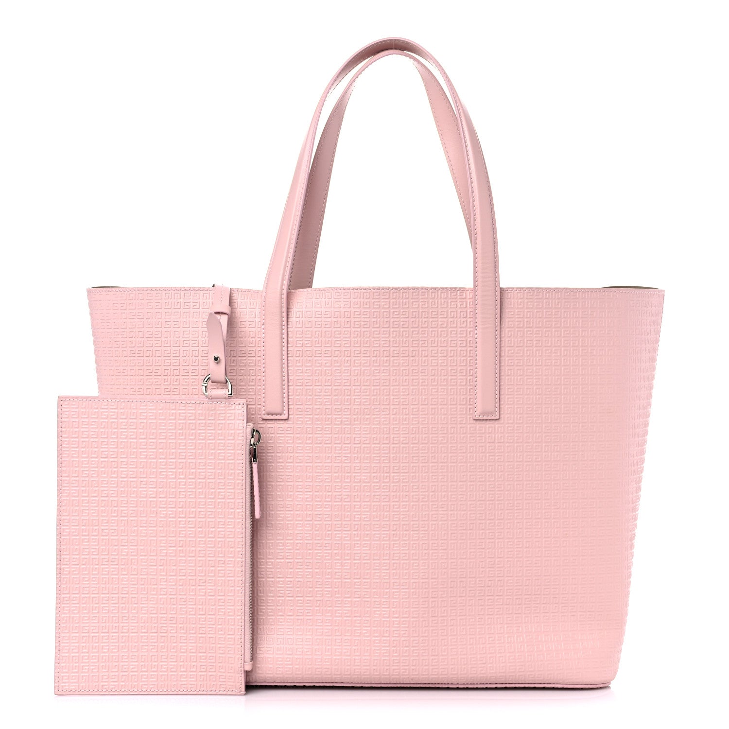 Givenchy Calfskin Logo Embossed Wing Shopper Tote Blush Pink 1 of 14