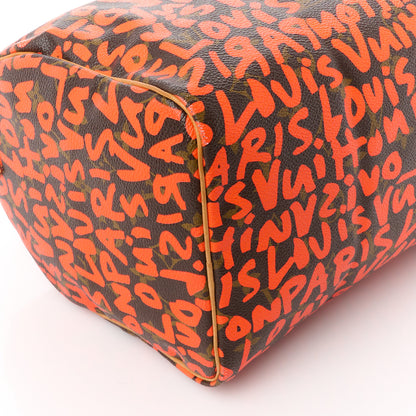 Louis Vuitton Monogram Graffiti Speedy 30 Orange 12 of 17