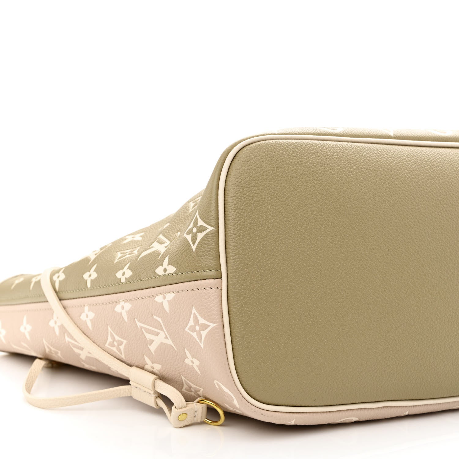 Louis Vuitton Empreinte Monogram Spring In The City Neverfull MM Kaki Beige Cream 8 of 9